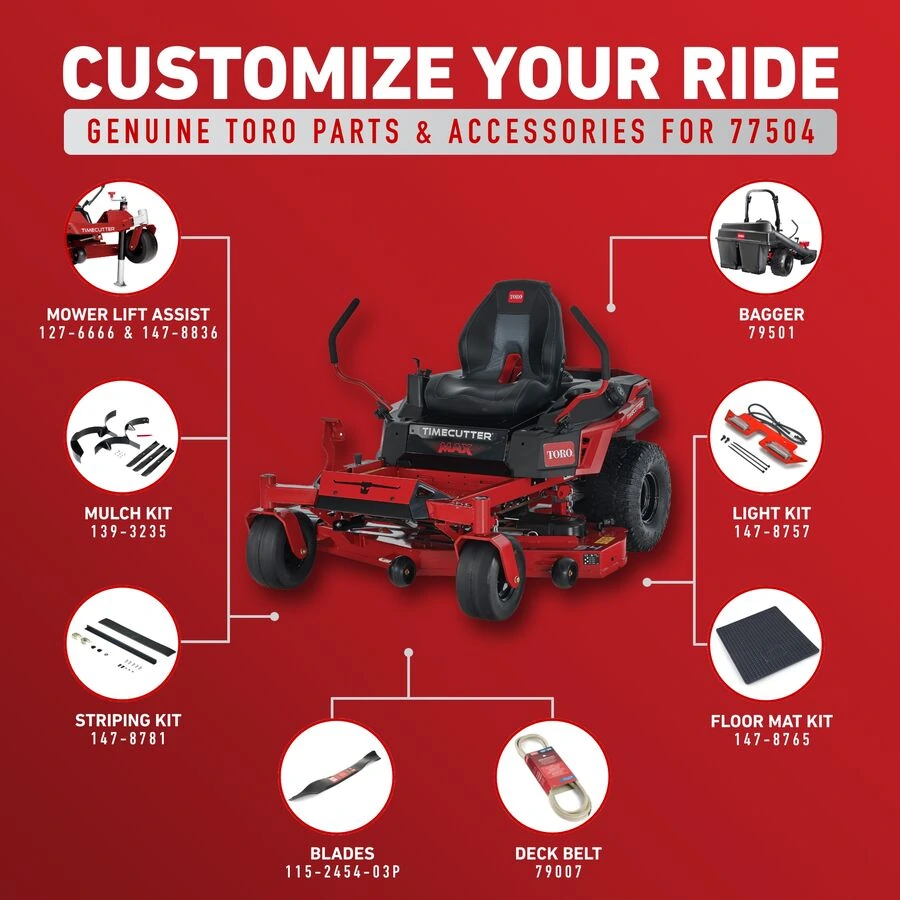 Toro 54 in. TimeCutter MAX Zero Turn Mower (77504) - view 11