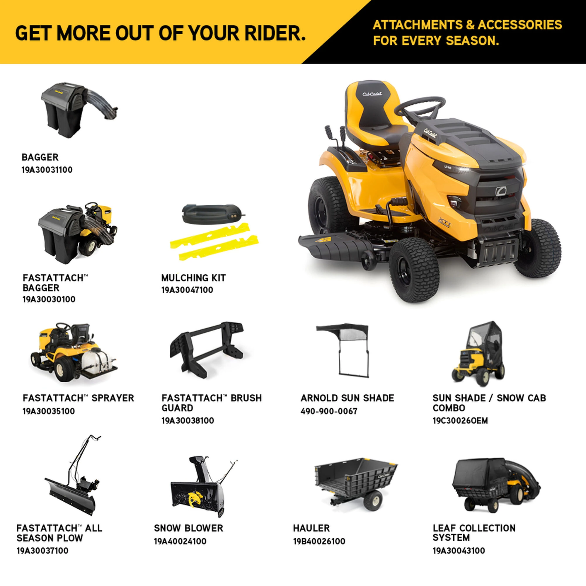 Cub Cadet XT1 LT46 46 in. 22 HP Riding Lawn Mower (13APA9TTA10) - view 12