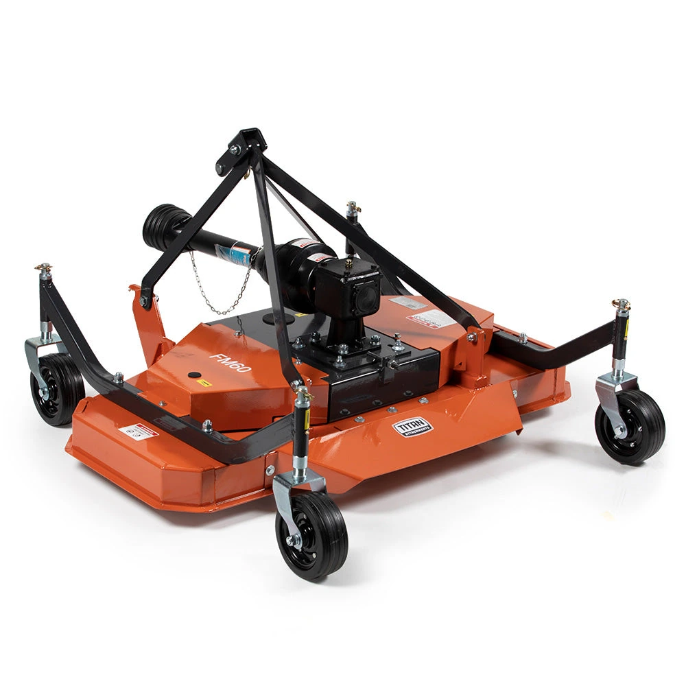 Titan Attachments 60 in. Orange 3 Point Finish Mower (191657)